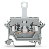 2-conductor disconnect terminal block for DIN-rail 35 x 15 and 35 x 7.