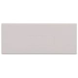 Separator plate 2 mm thick oversized light gray