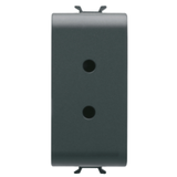 SELV SOCKET-OUTLET - 2P 6A 24V - 1 MODULE - SATIN BLACK - CHORUSMART