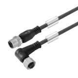 Sensor-actuator Cable (assembled), M12 / M12, Number of poles: 3, Cabl