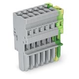 1-conductor female connector CAGE CLAMP® 4 mm² green-yellow/gray