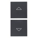 2 half buttons 1M arrows symbol grey