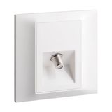 Socket TV Single -F- Type 7X7 White, Legrand-Belanko S