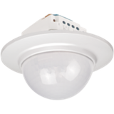 Motion detector, 230 V, 26 m, round, for flush-mounting box, white