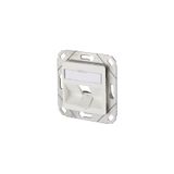 Modul wall outlet flush mounted trunking installation 1 port unequippe