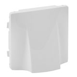 Cover plate Valena Life - cable outlet - white