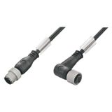 Sensor-actuator Cable (assembled), Connecting line, M12 / M12, Number 