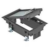GES2 DB 9011 Service outlet for raised floor mounting 192x118x91
