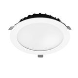 Downlight Vol ø205 mm 16.8W LED neutral-white 4000K CRI 80 81.3º ON-OFF White IP54 1989lm