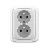 5512A-2349 S Socket outlet double, earthing pin