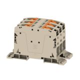 Feed-through terminal block, PUSH IN, 50 mm², 1000 V, 150 A, Number of