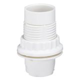 Socket for E14 bulb - white polyamide