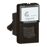 RJ45 socket Mosaic category 6 FTP 1 module matt black