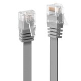 2m Cat.6 U/UTP Flat Network Cable, Grey RJ45, M/M, 250MHz, copper, 32AWG