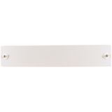 Front plate, for HxW=100x400mm, blind, white