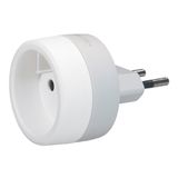 Adapter for old Ø4.8mm to Ø4mm pin socket with protective clips - white and gray