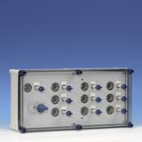 Distribution enclosure 1x63A Duco 4p 10xDII+busbars