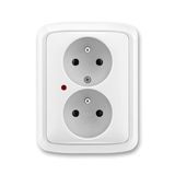 5592A-A2349B Double socket outlet with earthing pins, shuttered, with surge protection ; 5592A-A2349B