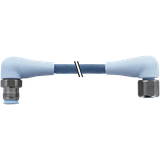 M12 male 90°/ fem. 90° A F&B Pro TPE-S 0.5+0.25 sh. bu rob+dragch 3m