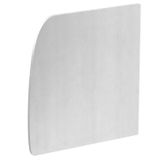 GAD ER Soft EL End piece, Design duct, right Design Soft 126x140x37