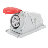 90° ANGLED SURFACE-MOUNTING SOCKET-OUTLET - IP44 - 2P+E 32A 380-415V 50/60HZ - RED - 9H - SCREW WIRING
