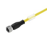 Sensor-actuator Cable (assembled), One end without connector, M12, Num