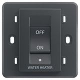 2P 32A 1-way switch WATER/HEATER grey