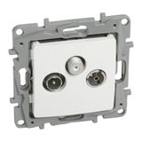 TV-R-SAT terminal socket Niloé - attenuation -10 dB - white