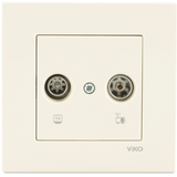 Karre Beige TV-Radio Socket Transitive (7-12-dB)