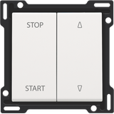 Finishing set for electrically separated roll-down shutter switch, whi