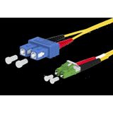 OpDAT patch cord SC-D/LC-D APC OS2, 2.0 m