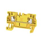 Feed-through terminal block, PUSH IN, 1.5 mm², 500 V, 17.5 A, Number o