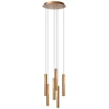 Lucide GRIFFITH - Hanglamp - Ø 38 cm - LED Dimb. - 6x7,6W 2700K/4000K - Brons