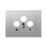 Thea Blu Accessory Metallic White Sat Socket Trans (Sat-TV-Rd) (13dB)