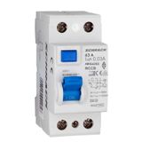 Residual Current Circuit Breaker 10kA, 63A, 2-pole, 30mA, A