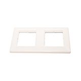 Cover Plate Double for Data Outlets 150x80mm white RAL 9010