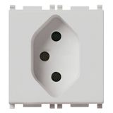 2P+E 10A Swiss 13 type outlet Silver