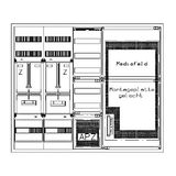 Z„hlerverteiler 2xZF, H=1100 B=1300 T=210mm, 1xVF, APZ, 2xMF