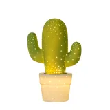 CACTUS Table Lamp Ceramic E14 H30.5 O20cm Green