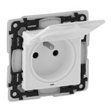 2P+E socket Valena Life - shutters + flap -16A - 250V~ - French std -IP44 -white