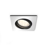 Milliskin Hue recessed S. aluminium 1x5W