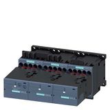 Contactor assembly for star-delta (wye-delta) start AC-3, 7.5 kW/400 V, 220 V AC 50 Hz