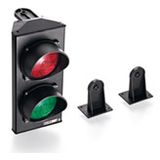 2-LED red-green traffic light w/bracket
