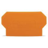 Separator plate 2 mm thick oversized orange