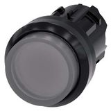 Illuminated pushbutton, 22 mm, round, plastic, clear, pushbutton, raised momentary 3SU1001-0BB70-0AA0-Z Y13