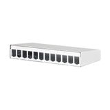 Modul surface mount housing 12 port pure white, unequipped