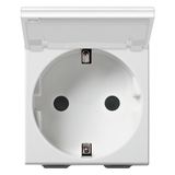 2P+E 16A DE SICURY outlet+cover white