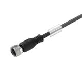 Sensor-actuator Cable (assembled), One end without connector, M12, Num