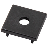 End Cap with hole for Plaster In Outside Corner Profile IP20 Black