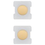 2 buttons Tondo HA lightable gold